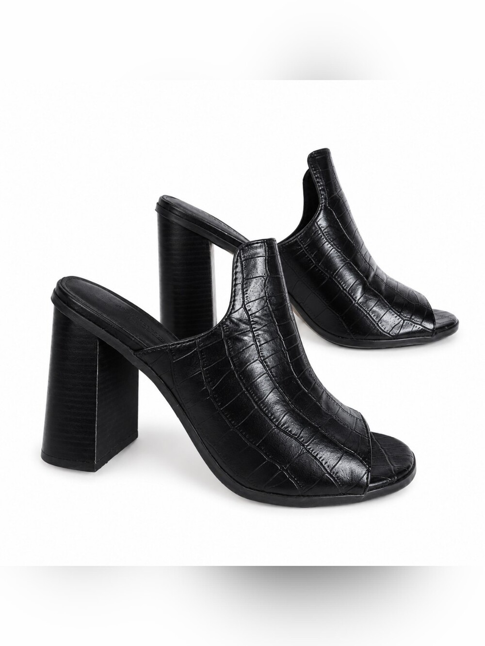 🛍 Seven7 Black Women's Mules
